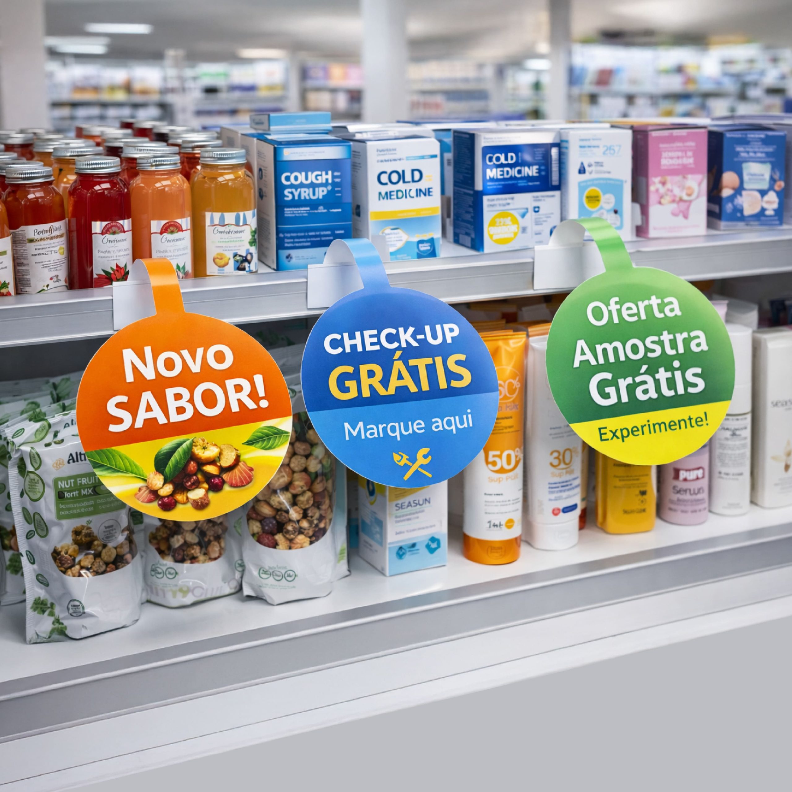 Stoppers Publicitários | Stoppers para Prateleiras