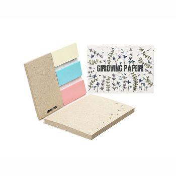 Bloco de Notas c/ Capa Mole em Papel de Sementes